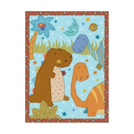 Trademark Fine Art Viv Eisner 'Dino Friends II' Canvas Art, 18x24 WAG14682-C1824GG